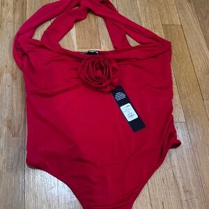 BRAND NEW WITH TAG FASHION NOVA SEND ME FLOWERS BODY SUIT